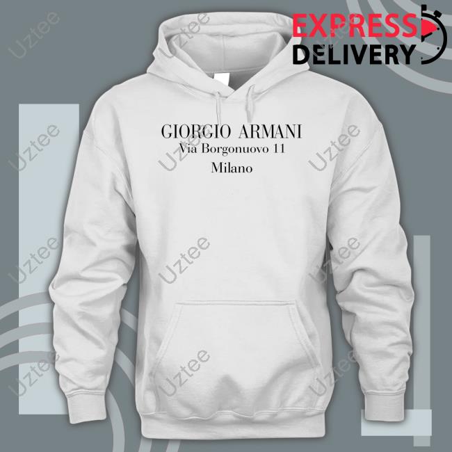 Armani Merch Giorgio Armani Via Borgonuovo 11 Milano T Shirt Armani Merch Giorgio Armani Via Borgonuovo 11 Milano T Shirt