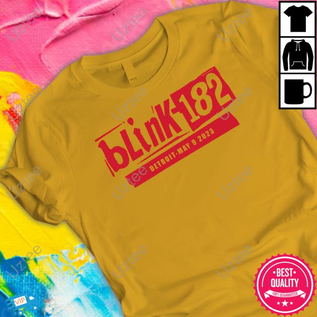 Blink 182 Detroit May 9 2023 Long Sleeve Tee Blink 182 Detroit May 9 2023 Long Sleeve Tee