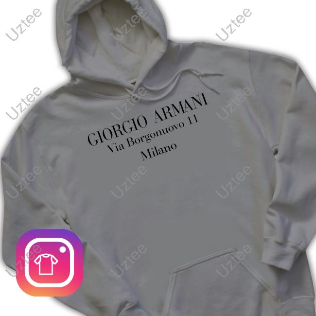 Armani Merch Giorgio Armani Via Borgonuovo 11 Milano T Shirt Armani Merch Giorgio Armani Via Borgonuovo 11 Milano T Shirt