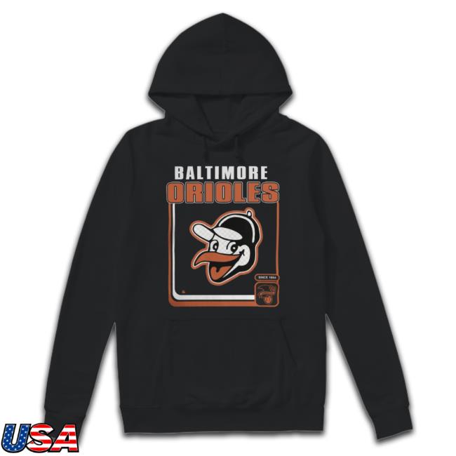 47 Men's '47 Black Baltimore Orioles Cooperstown Collection Borderline  Franklin T-Shirt