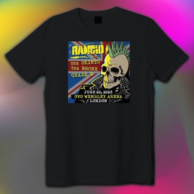 Poster Rancid June 20 2023 Ovo Arena Wembley London shirt, hoodie, tank top, sweater and long sleeve t-shirt Poster Rancid June 20 2023 Ovo Arena Wembley London shirt, hoodie, tank top, sweater and long sleeve t-shirt