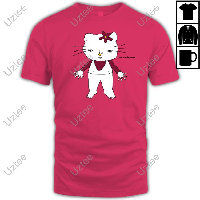 I Am So Depressed Hello Kitty shirt, hoodie, sweater, long sleeve and tank  top