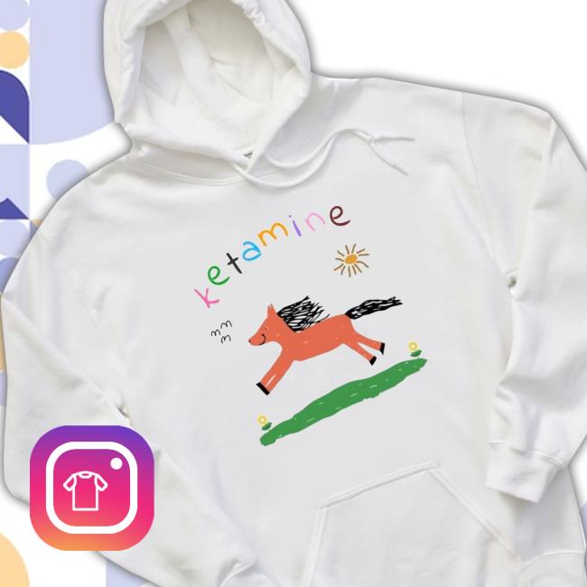 Official Ketamine Orange Pony Chunky Long Sleeve T Shirt Official Ketamine Orange Pony Chunky Long Sleeve T Shirt