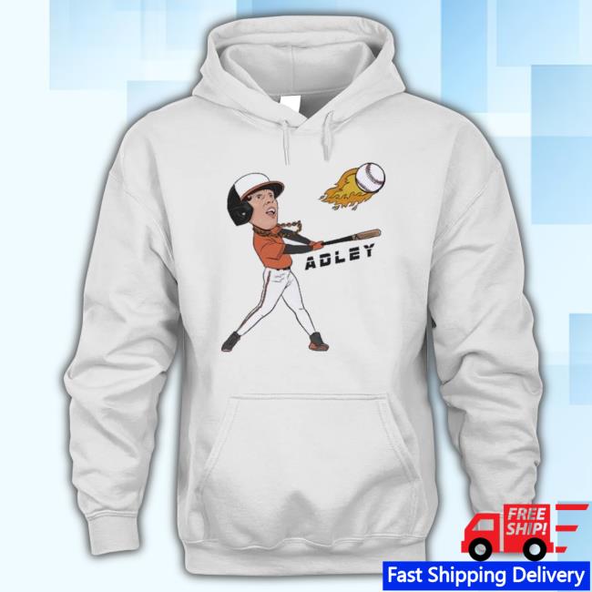 Adley Rutschman Adley Baseball Fire T-Shirt Adley Rutschman Adley Baseball Fire T-Shirt