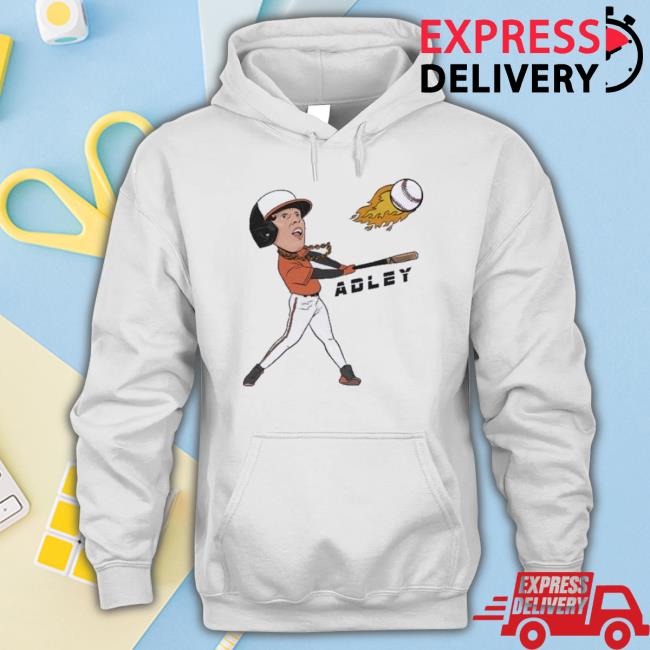 Adley Rutschman Adley Baseball Fire T-Shirt Adley Rutschman Adley Baseball Fire T-Shirt