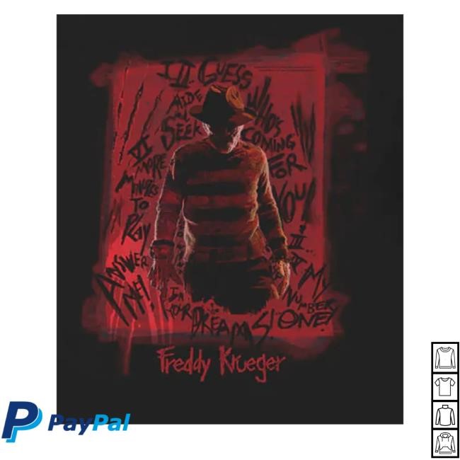 Nightmare On Elm Street Freddy Krueger Blood Unisex Hoodie Sweatshirt Nightmare On Elm Street Freddy Krueger Blood Unisex Hoodie Sweatshirt