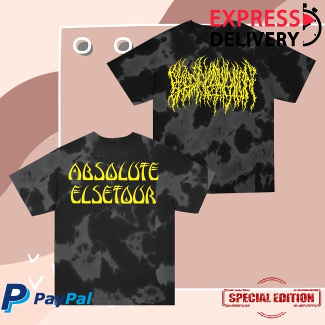 Blood Incantation Merch Absolute Elsetour Crewneck Sweatshirt Grey Dye - Uztee