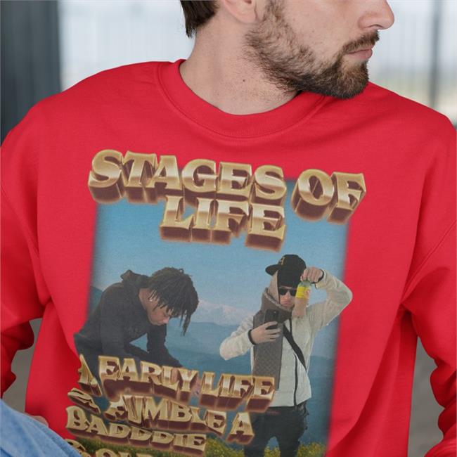 Swagstimulus Stages Of Life 1. Early Life 2. Fumble A Badddie 3. Old Age Shirt Stages Of Life 1. Early Life 2. Fumble A Badddie 3. Old Age Hoodie