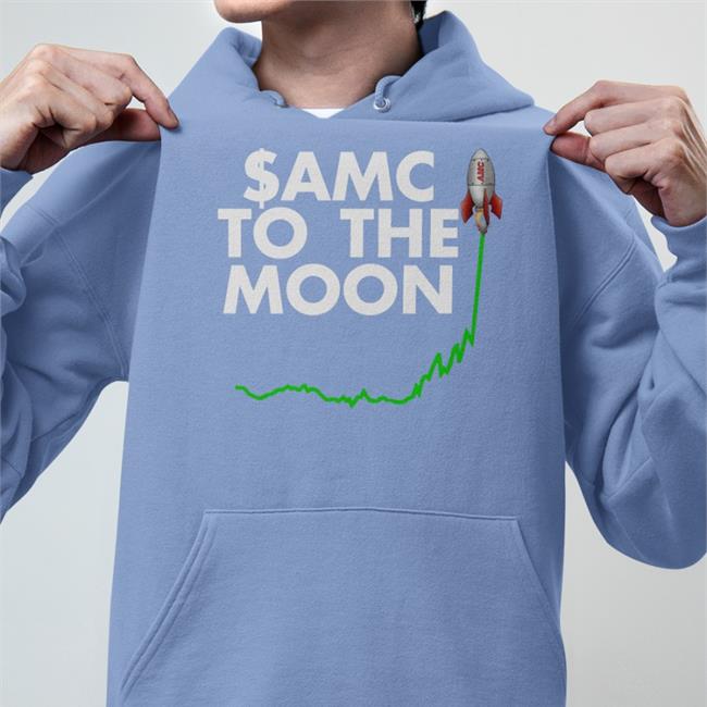 Artistshot Merch Amc Stock To The Moon Star Hoodie
