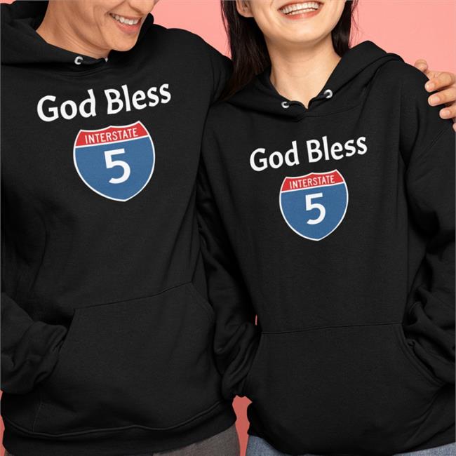 Luccainternational God Bless Interstate 5 Shirt