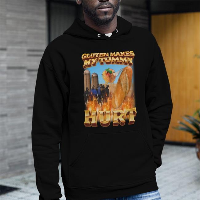 Swag Stimulus Gluten Makes My Tummy Hurt Hoodie