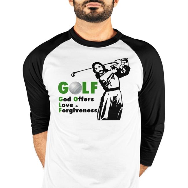 Golf God Offers Love Forgiveness Shirt Goodshirts Jesus Shoot Golf