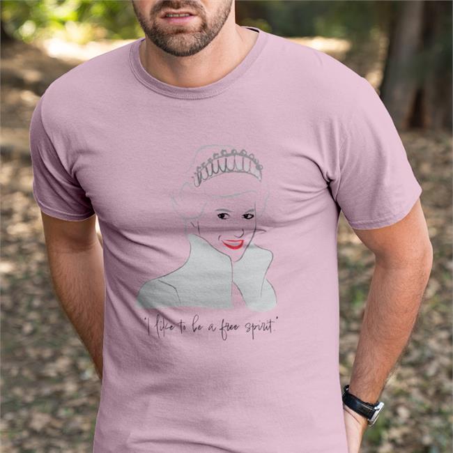 Hello Magazine Merch I Like To Be A Free Spirit Tee Shirt Princess Diana