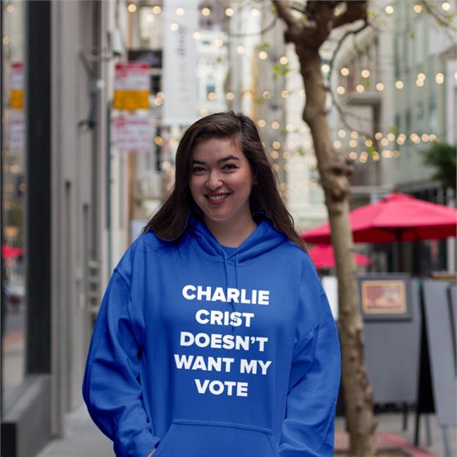 Charlie Crist Doesn't Want My Vote Long Sleeve Tee Shirt LarryTBraverman Charlie Crist Doesn't Want My Vote Tee Shirt