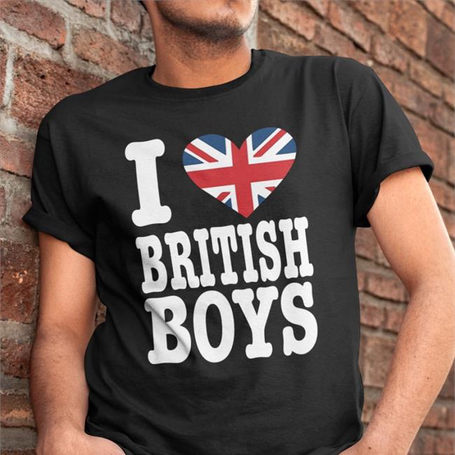 I Love British Boys Hoodie Sweatshirt