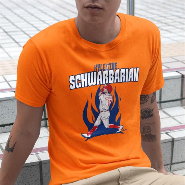 Alec Bohm Wearing Kyle The Schwarbarian T-Shirt