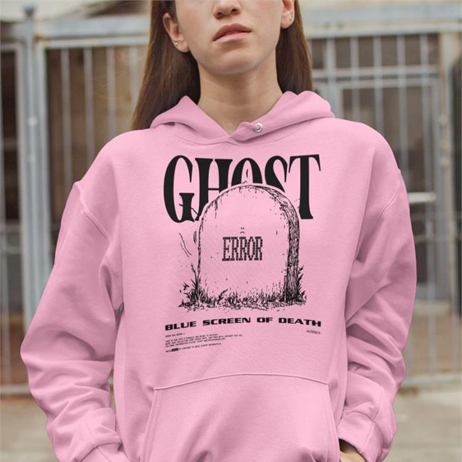 Ghostgaming Ghost Error Blue Screen Of Death Shirt