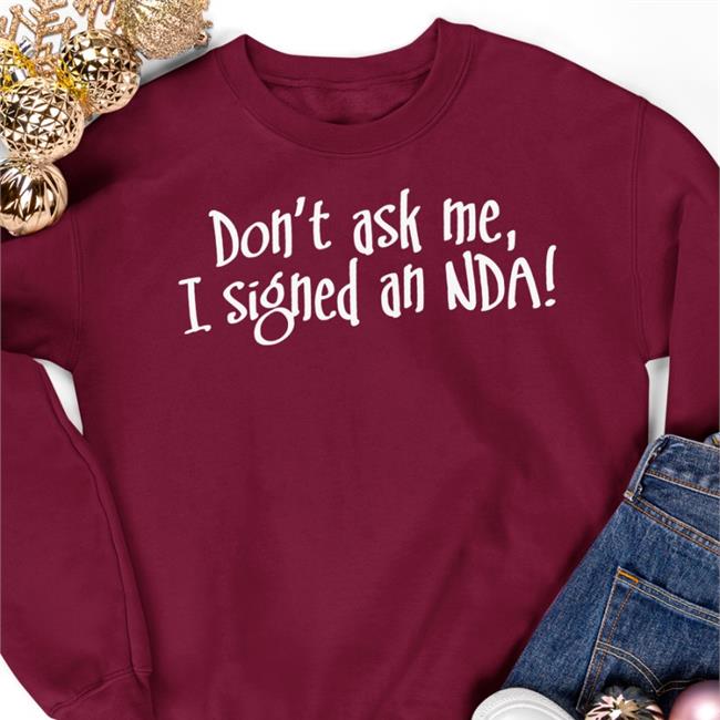 Jonathan Frakes Wearing Don't Ask Me I Signed An Nda Shirt Black Don't Ask Me I Signed An Nda Tee Jonathan Frakes