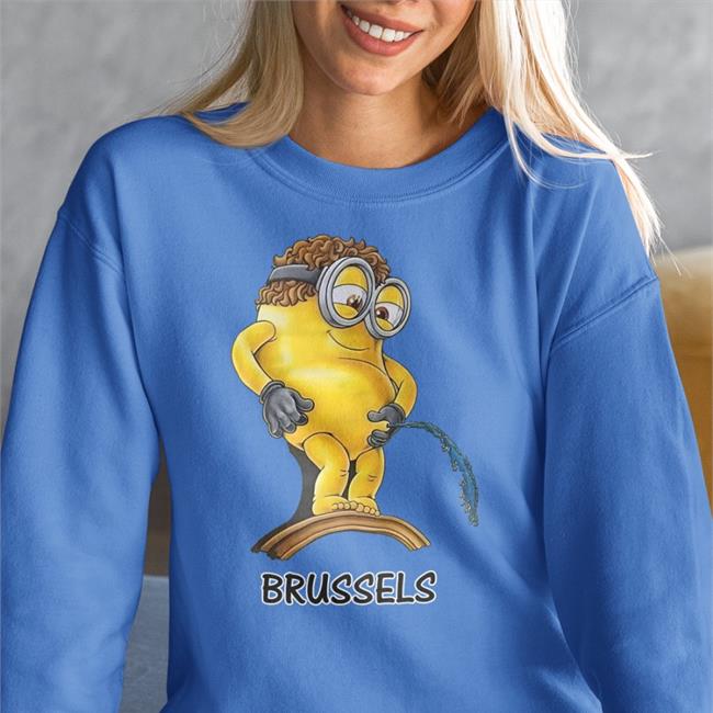 Shirts That Go Hard Minion Pee Brussels Shirts Blue