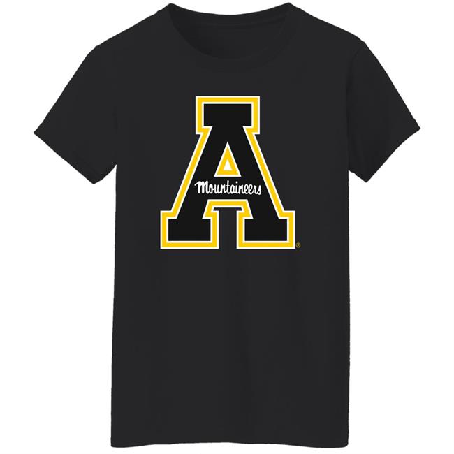Appalachian State University Mountaineers Block A Primary Shirt Nudgeprinting Merch Appalachian State University Mountaineers Block A Primary Shirt Nudgeprinting Merch