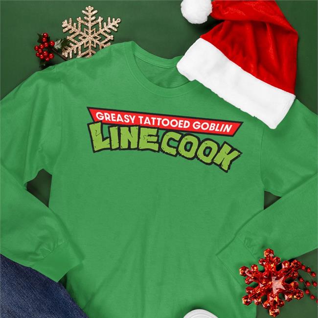 Linecook Tee Greasy Tattooed Goblin Linecook Shirt