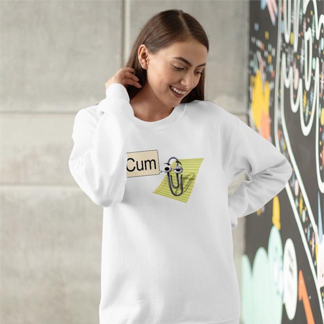 Cum Clippy Sweatshirt Shirts That Go Hard Cum Clippy Tee Shirts Shirtsthtgohard