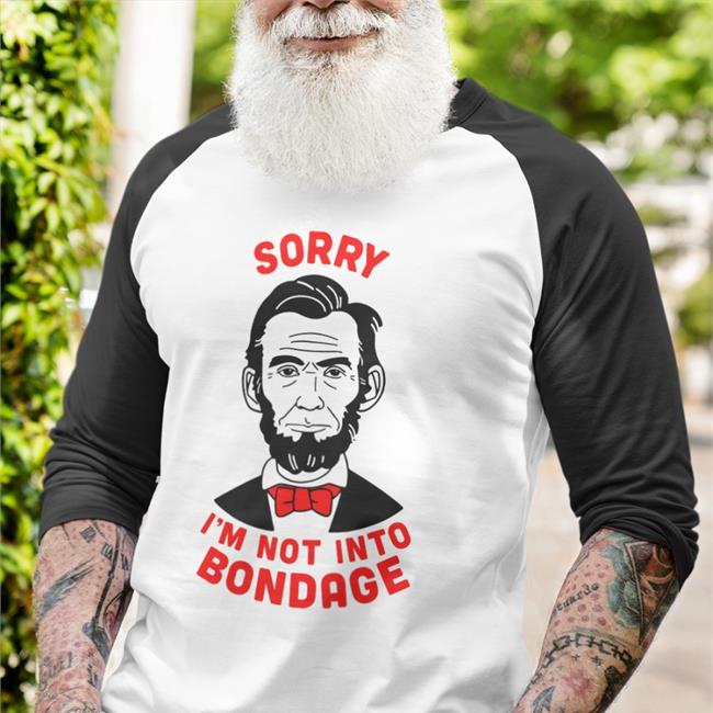 Shirts That Go Hard Store Sorry I'm Not Into Bondage Hoodied Sweatshirt White