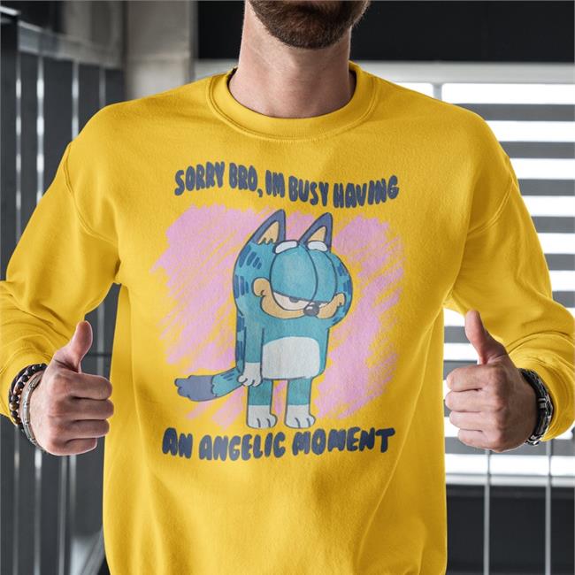 Sorry Bro Im Busy Having An Angelic Moment T Shirt