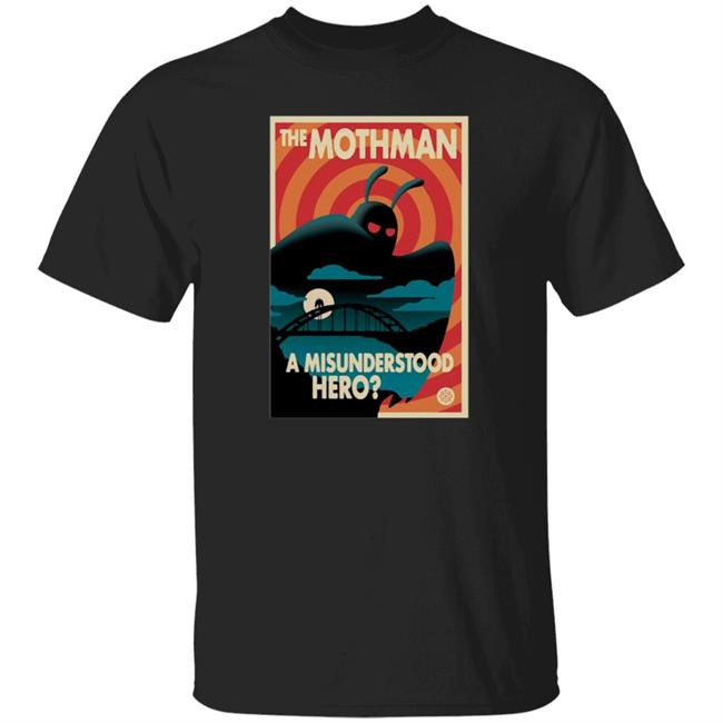 The Mothman A Misunderstood Hero Shirt Rooster Teeth Merch Red Web Mothman Propaganda Premium Heavyweight Shirt