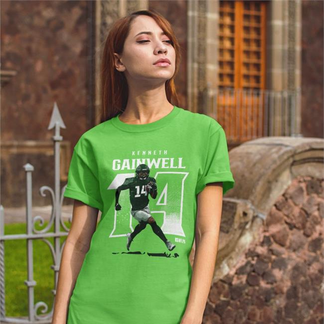 Kenneth Gainwell Number Wht T Shirt