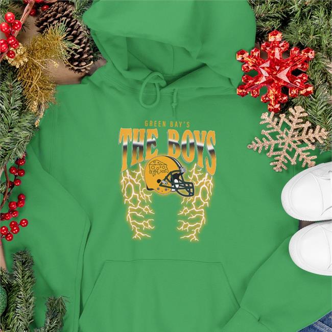 Barstool Sports Store Bussin' With The Boys The Boys Green Bay's Lightning Shirt