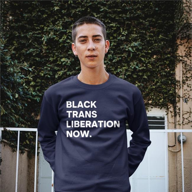Michael Aw77 Black Trans Liberty Now Hoodie