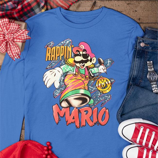 Rappin' Mario Shirt Nintendo 1991 Super Mario Broth