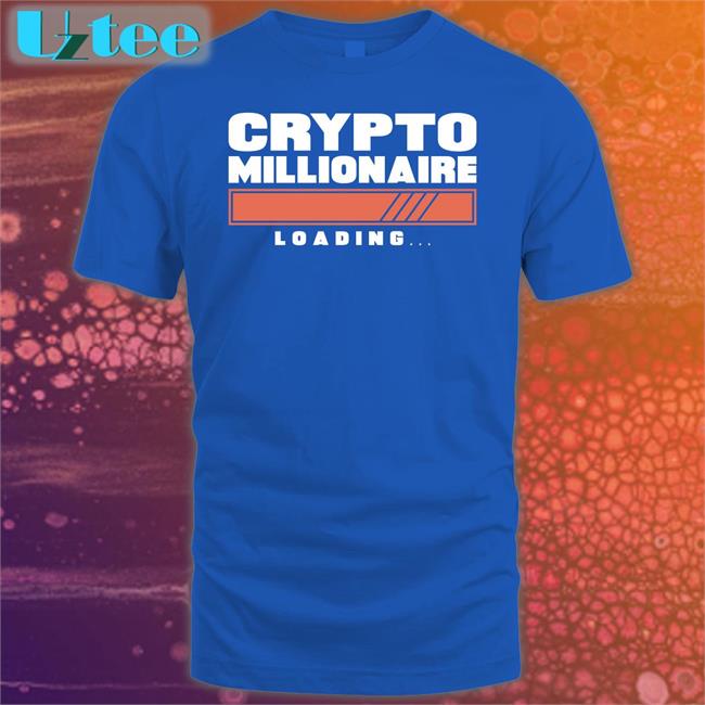 Crypto Millionaire Loading Shirt Michael Branch Michael Branch Wearing Crypto Millionaire Loading T Shirt
