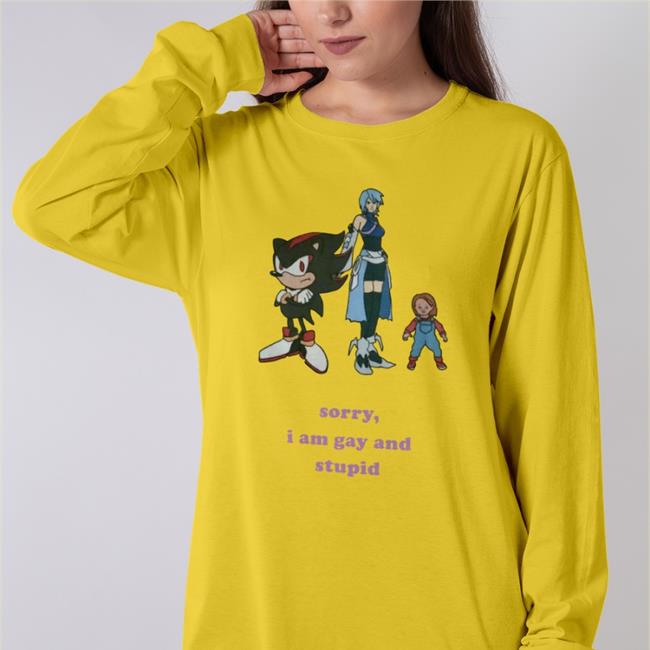 Sorry I'm Gay And Stupid Funny T Shirt
