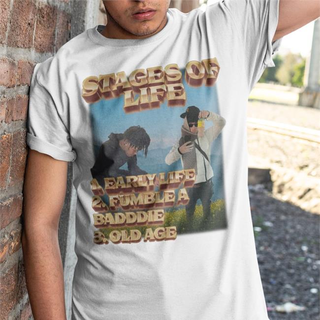 Stages Of Life 1. Early Life 2. Fumble A Badddie 3. Old Age Hooded Sweatshirt