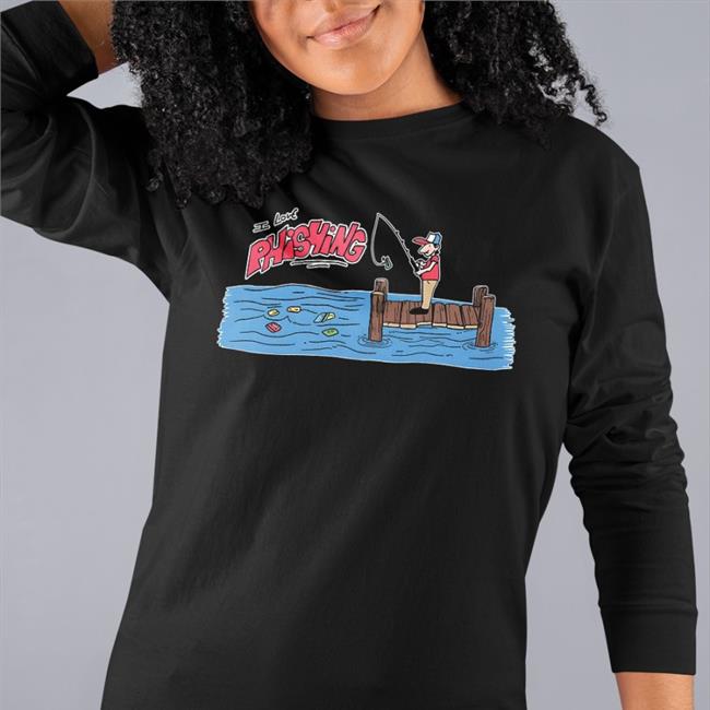 Lucca International Merch I Love Phishing Scammer Hoodie Sweatshirt Black