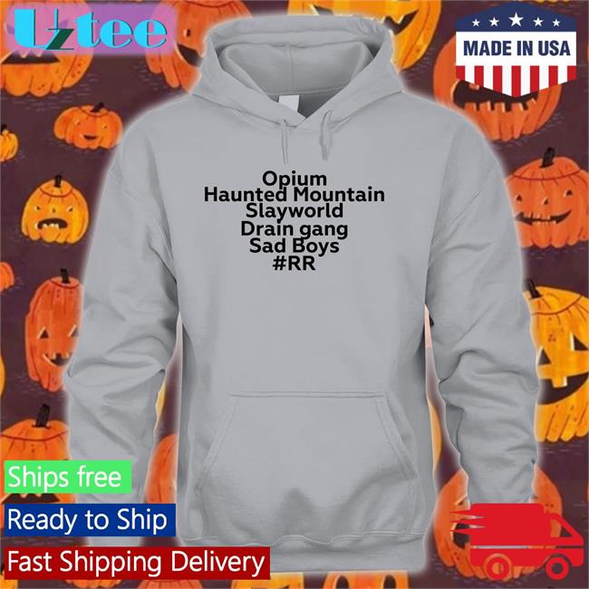 Opium Haunted Mountain Slayworld Drain Gang Sad Boys RR Tee Opium Haunted Mountain Slayworld Drain Gang Sad Boys RR Tee Shirt