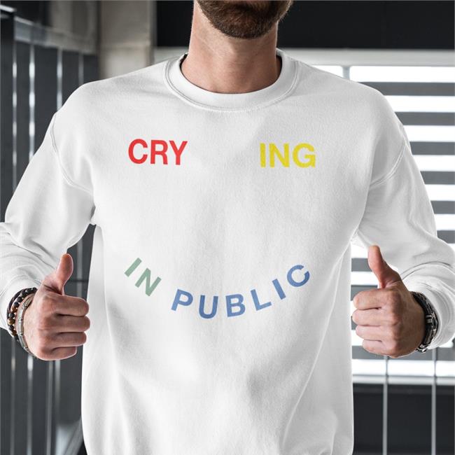 Crying In Public Remix Sweatshirt Hellomerch