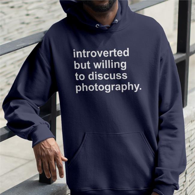 Black CleoFOtoSwaG Introverted But Willing To Discuss Photography Shirt