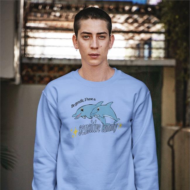 Shirts That Go Hard Be Gentle I Have A Sensitive Tummy Hoodie