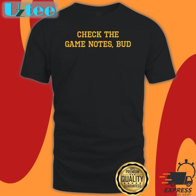 Barstoolsports Store Game Notes Tee Shirt