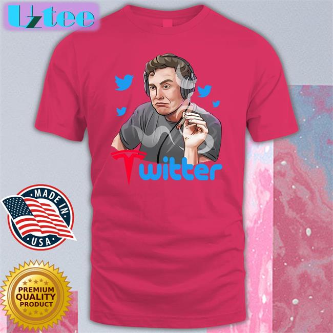 Elon Musk Smoking Twitter Tee
