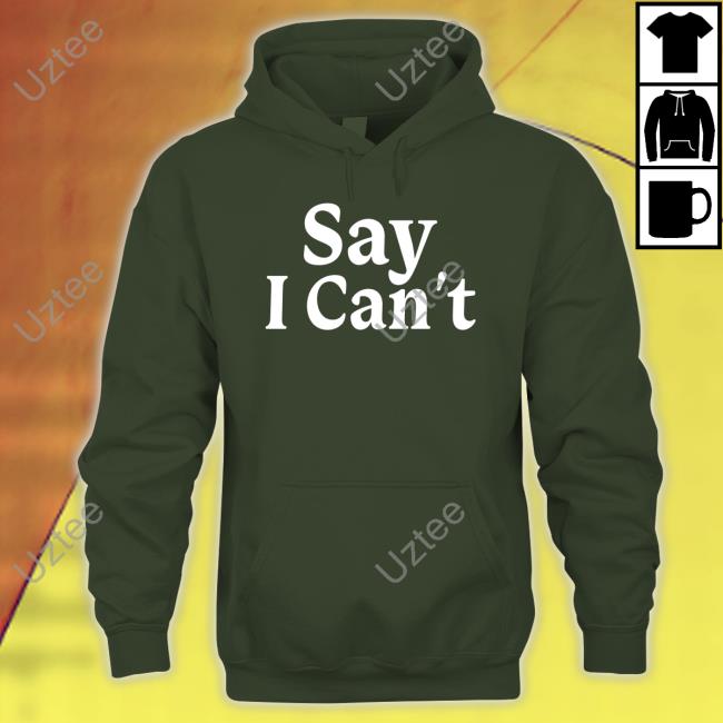 Dream On 3 Say I Can't Shirts Say I Can't Hoodie