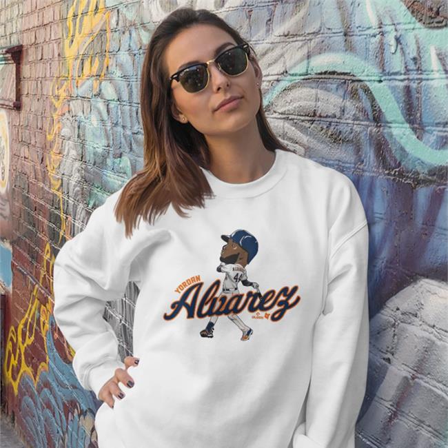 Yordan Alvarez Caricature Hoodie Breaking T Store Yordan Alvarez Caricature Funny T Shirt