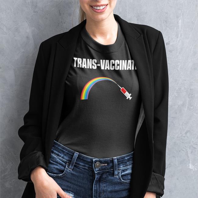 Alex Strenger Trans Vaccinated Rainbow T Shirts