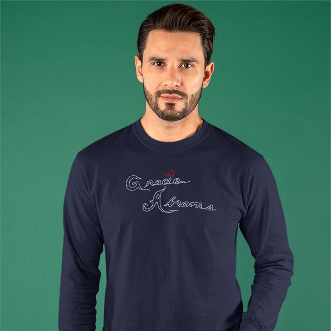 Gracie Abrams Merch Gracie Abrams Stitch Shirt Navy
