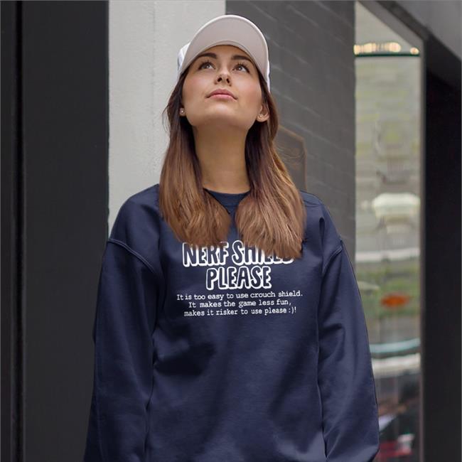 Scrawtv Nerf Shield Please It Is Too Easy To Use Crouch Shield Hoodie