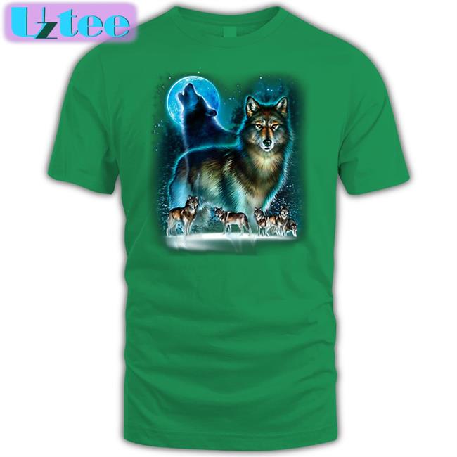 Wolf Pack Wolves Moon Decal T Shirts