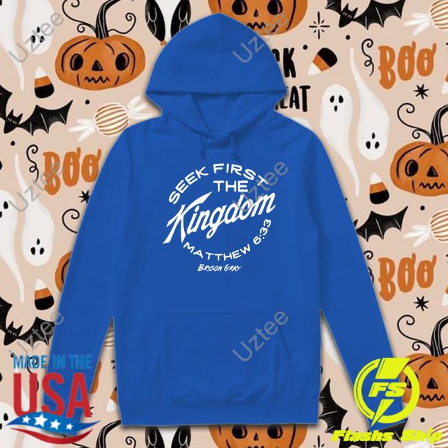 Seek First The Kingdom Hoodie Ccg Bryson Bryson Gray Store